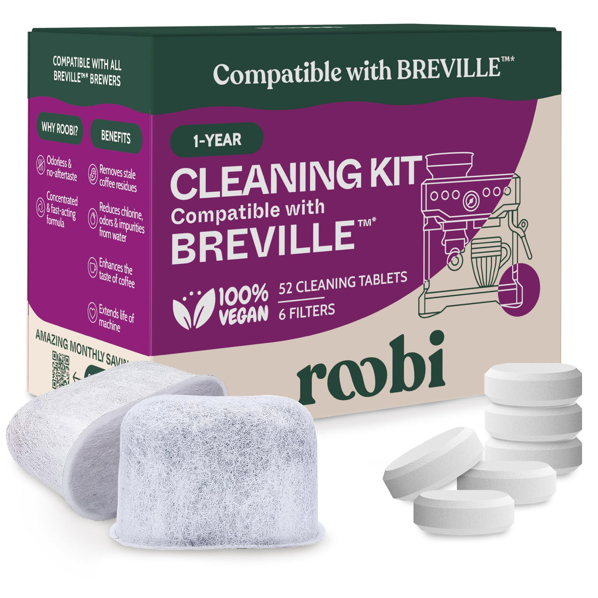 Breville Compatible Espresso Machine Cleaning & Maintenance Kit (Cleaning Kit)