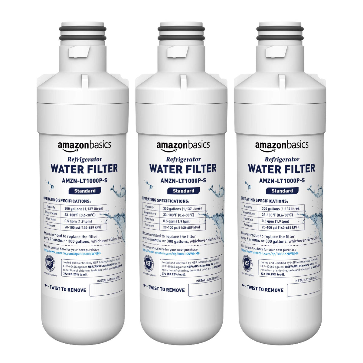 Replacement LG LT1000P Refrigerator Water Filter (Basic Tier)