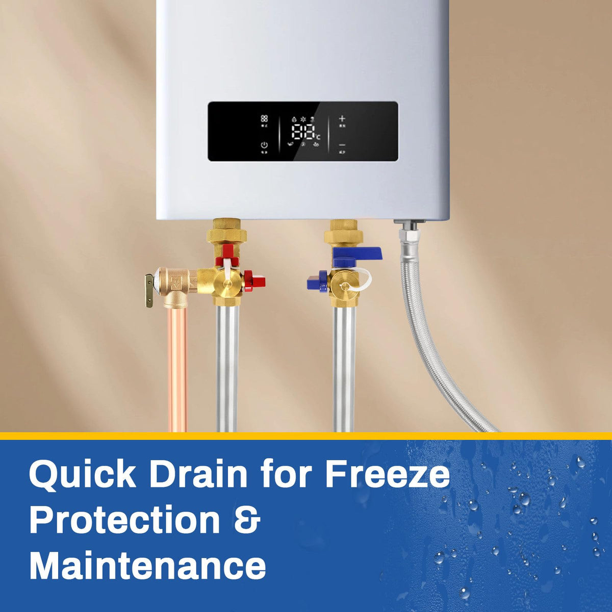 1 Set GUOFIS Tankless Water Heater Service Valve Kit (FIP)