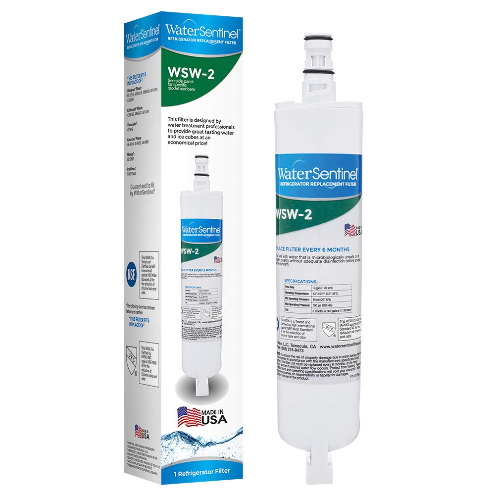 WSW 2 Refrigerator Replacement Filter Fits Whirlpool Filter 5 ((Pack of 2))