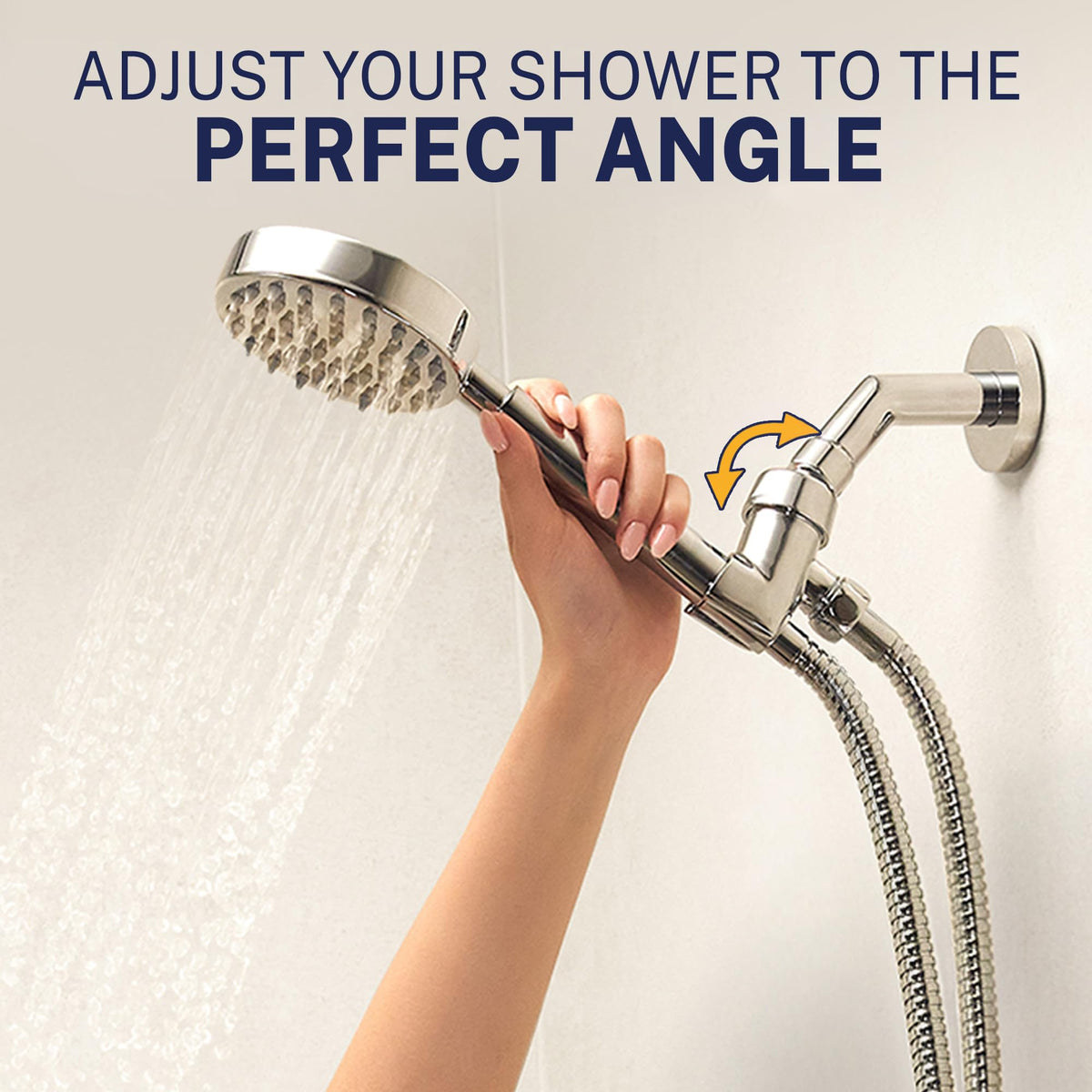HammerHead Metal Handheld Shower Head High Pressure (Matte Black / 1.75 GPM California)