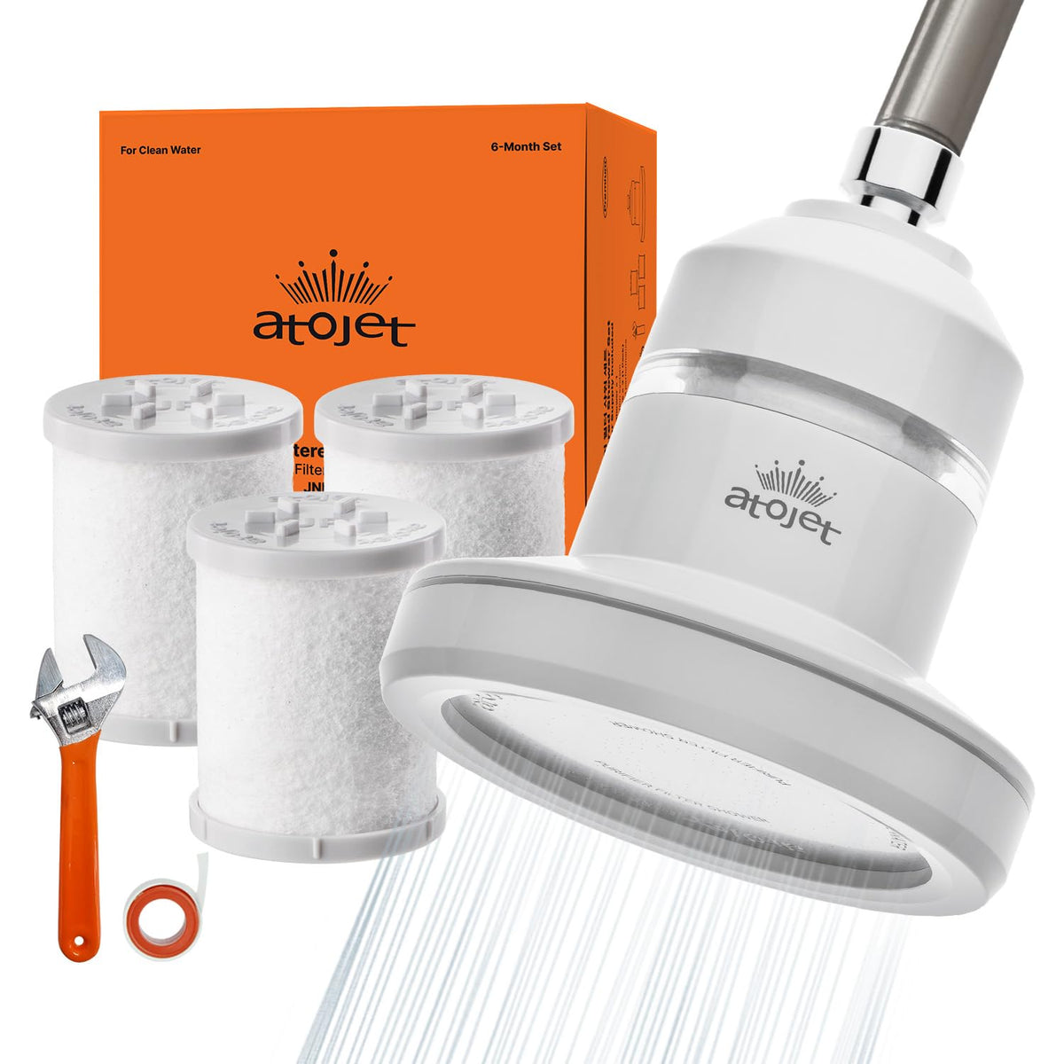Core Shower Filter Shaped by Korea’s Beauty History (White)