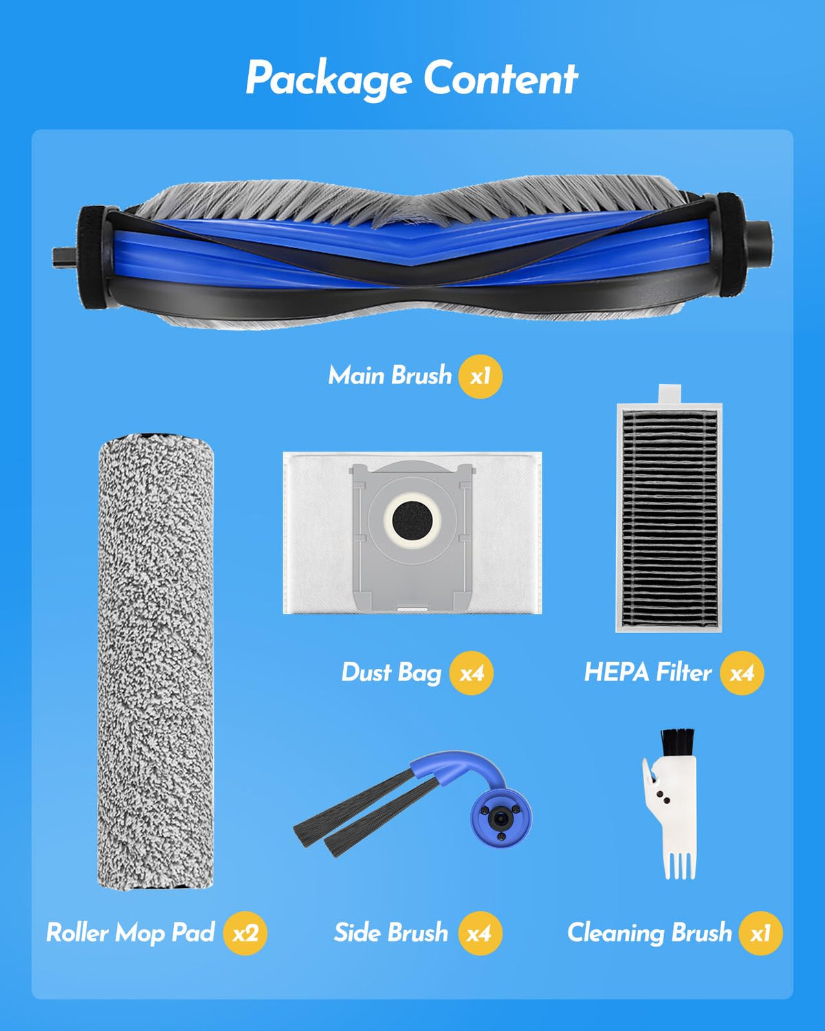 X9 Pro Omni Accessories for ECOVACS DEEBOT T80S Omni (X9 Blue)