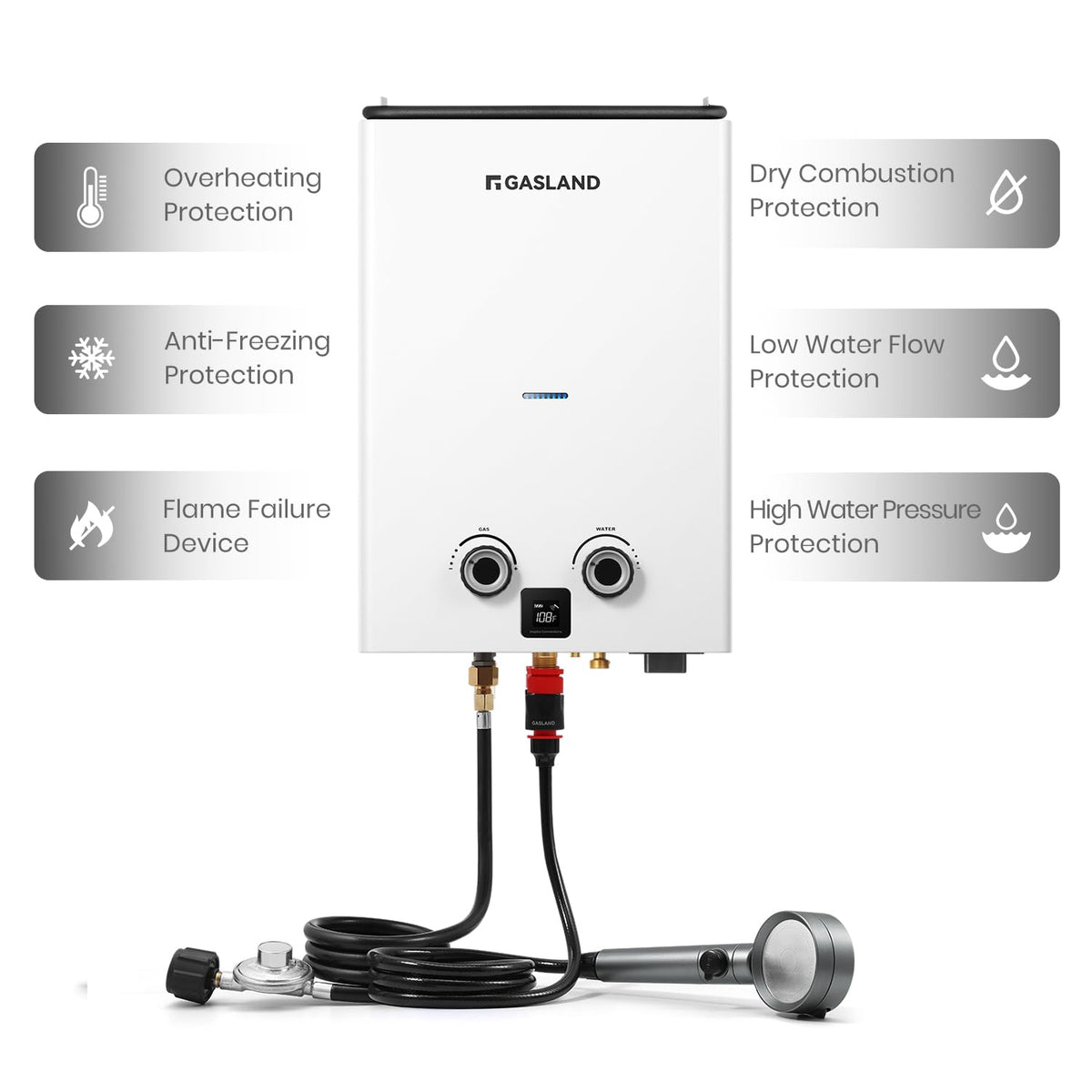 Goshower Outdoor Portable Propane Water Heater