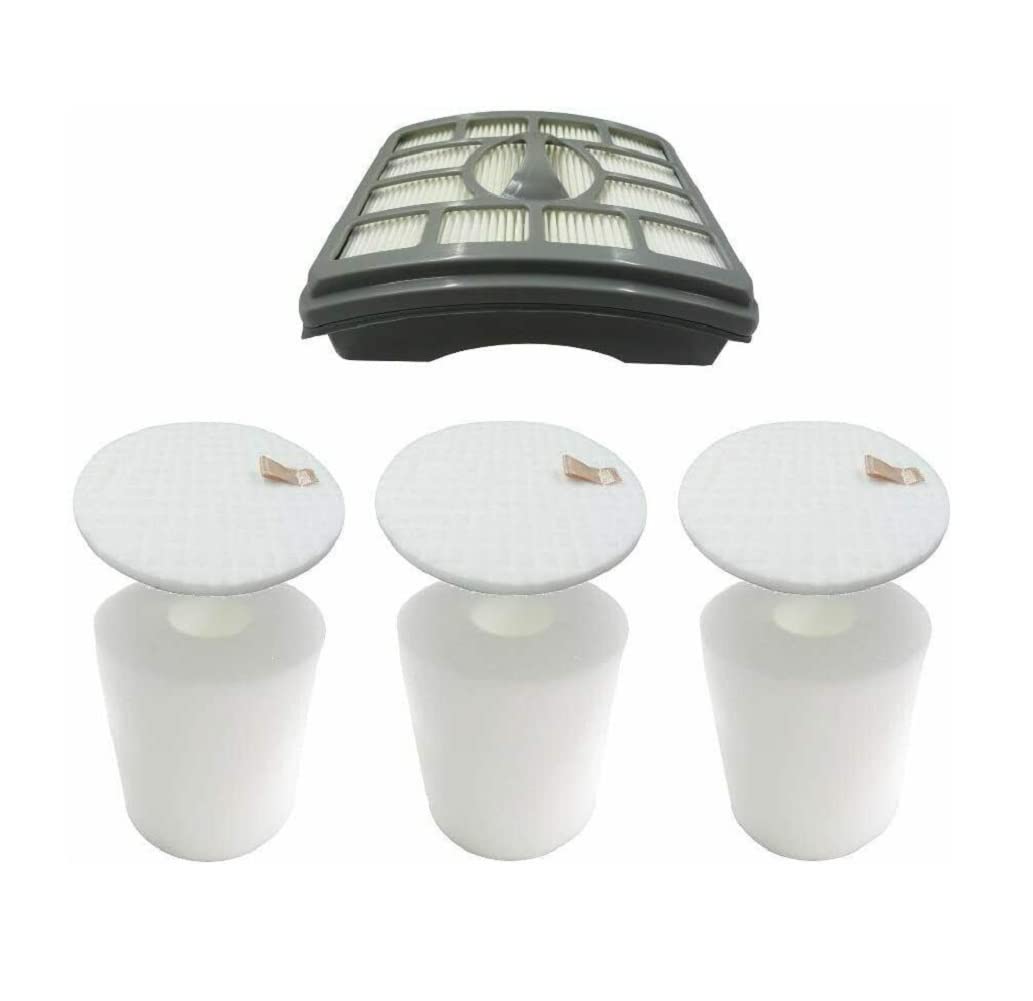 Replacement Filter Kit for Shark Rotator Fits for NV500 NV501 NV502 NV503 NV505 NV510 NV520 NV552 UV560 XFF500 XHF500 Includes 1 Filter 3 Foam Filters