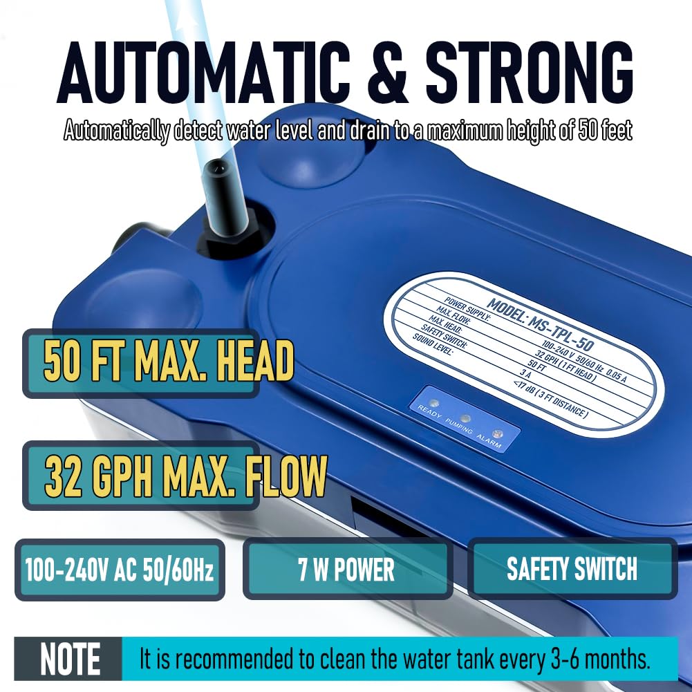 Low Profile Condensate Pump for HVAC