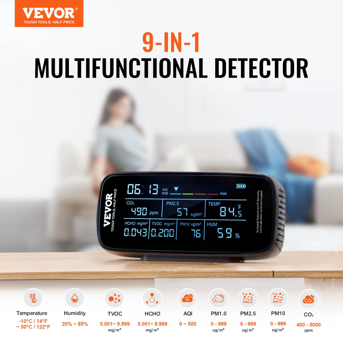 Air Quality Monitor 9 (DM197 9-in-1)