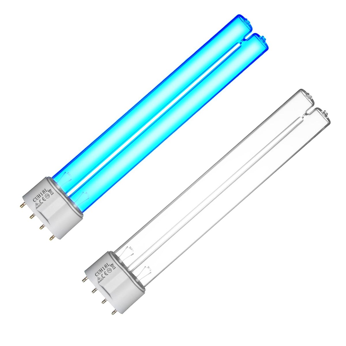 2 Pack 18 Watts UV Light Bulb Replacement UV Light for Pond Clarifier for Outdoor Ponds 4 (18W (8.81 Inch) 2 pack)
