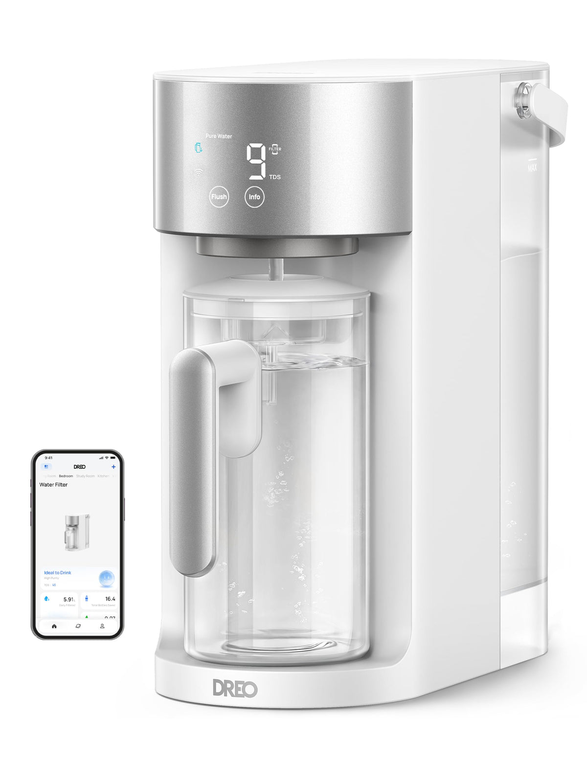 Smart Reverse Osmosis Water Filter System (Ivory / 3L)