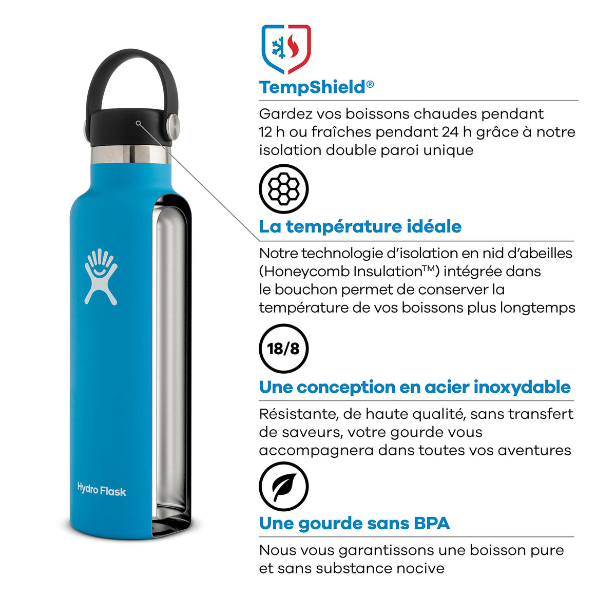 21 oz. Water Bottle (Fog)