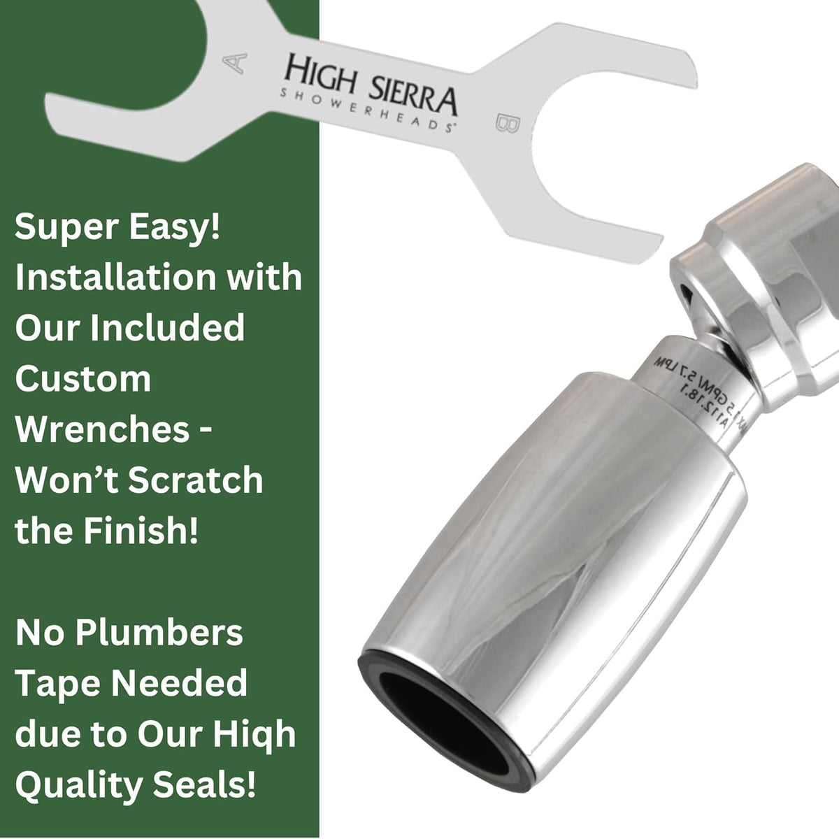 High Sierra® CLASSIC™ Solid Lead (2 GPM / Brushed Gold w/ Nylon Insert)