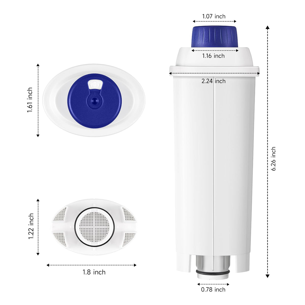 Water Filter Replacement for De’Longhi Coffee Machines (4)