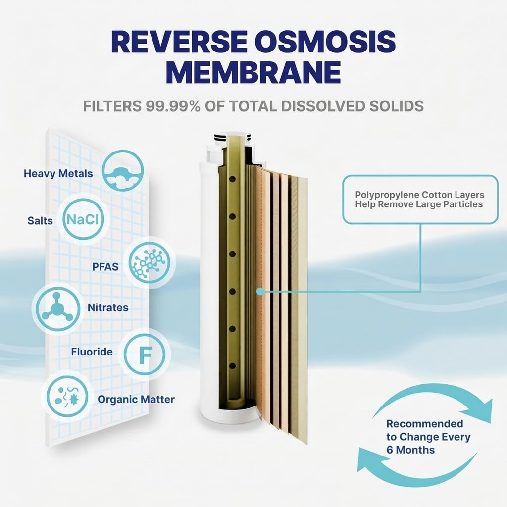 8 Stage Countertop Reverse Osmosis System with UV & Hot Water