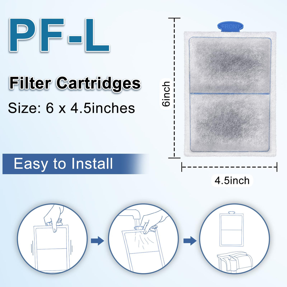 8 Pack Fish Tank Filter Cartridges for PF (8 Pack)