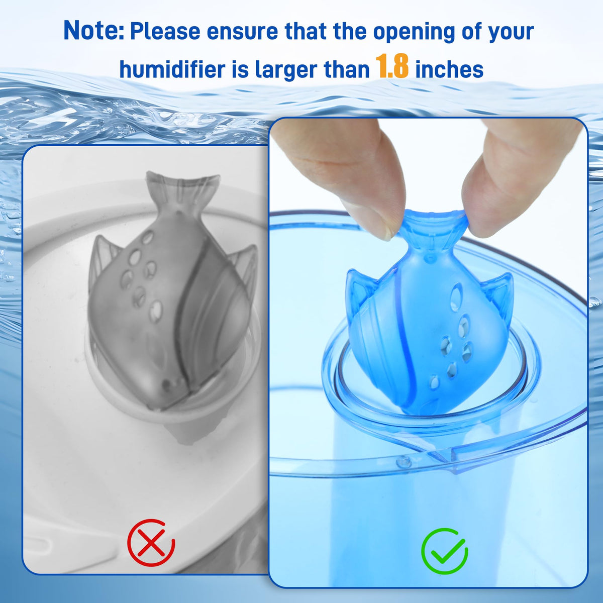Humidifier Cleaning Fish (Blue)