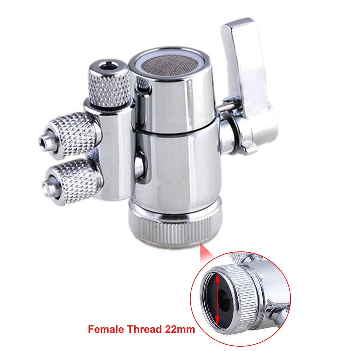 Faucet Diverter Valve with Aerator M22 Female Thread