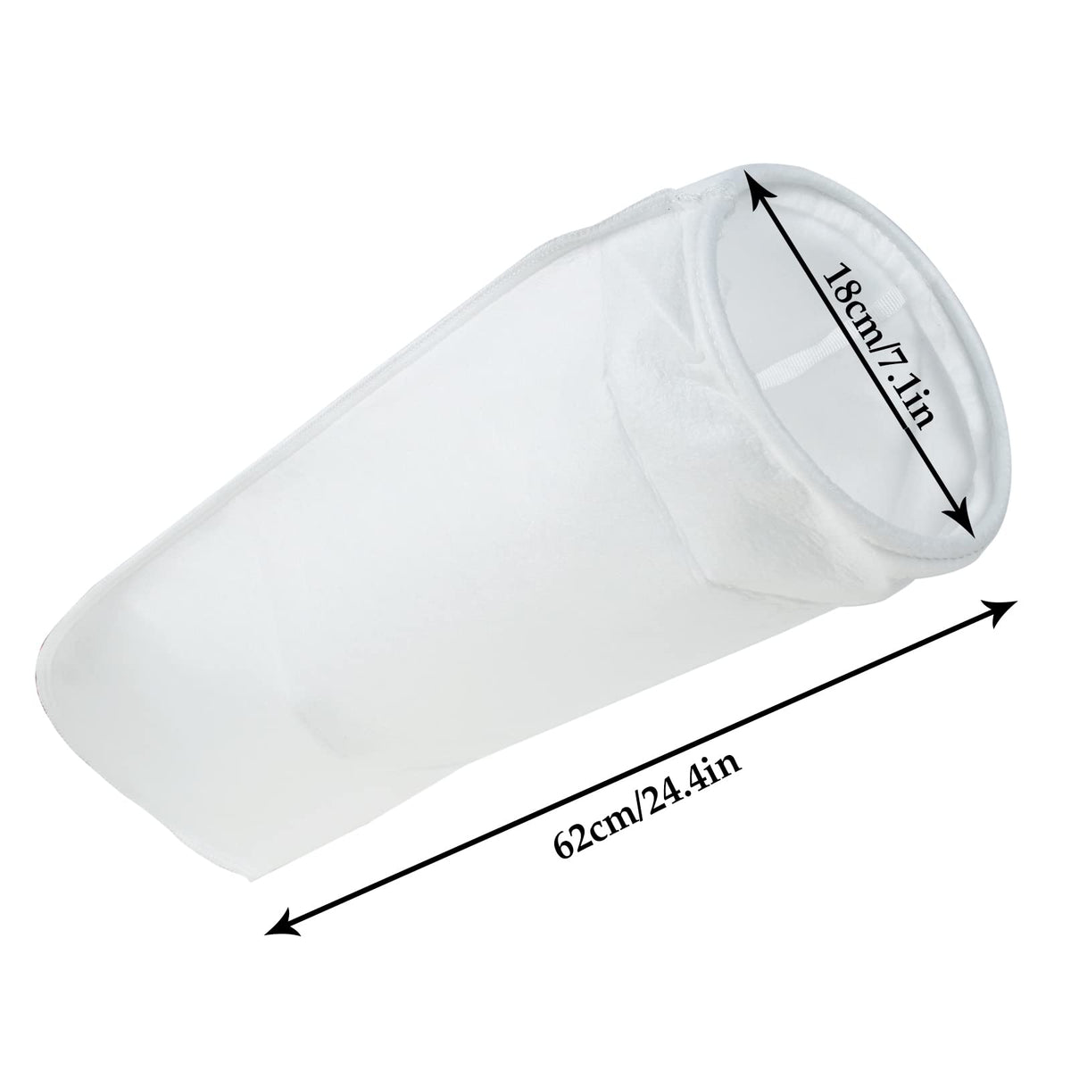 6 Pack Filter Socks 7 Inch Ring by 32 Inch Long 50 Micron Filter Bag