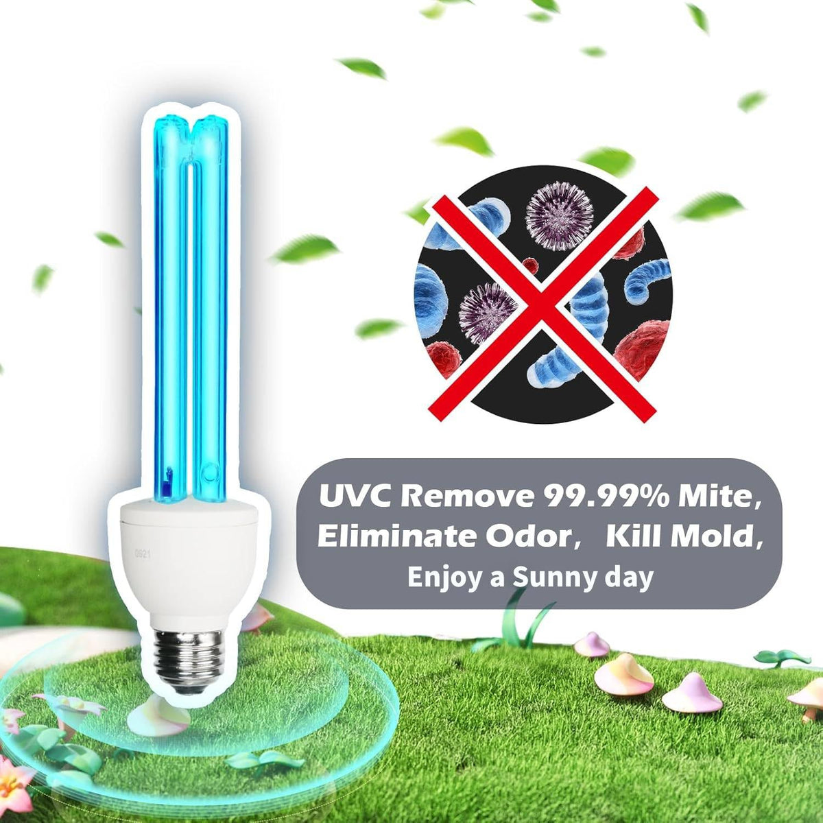 3 Pack 25 Watts UVC Light Bulb Ozone Free (25W Bulb-3 Pack(ozone free))