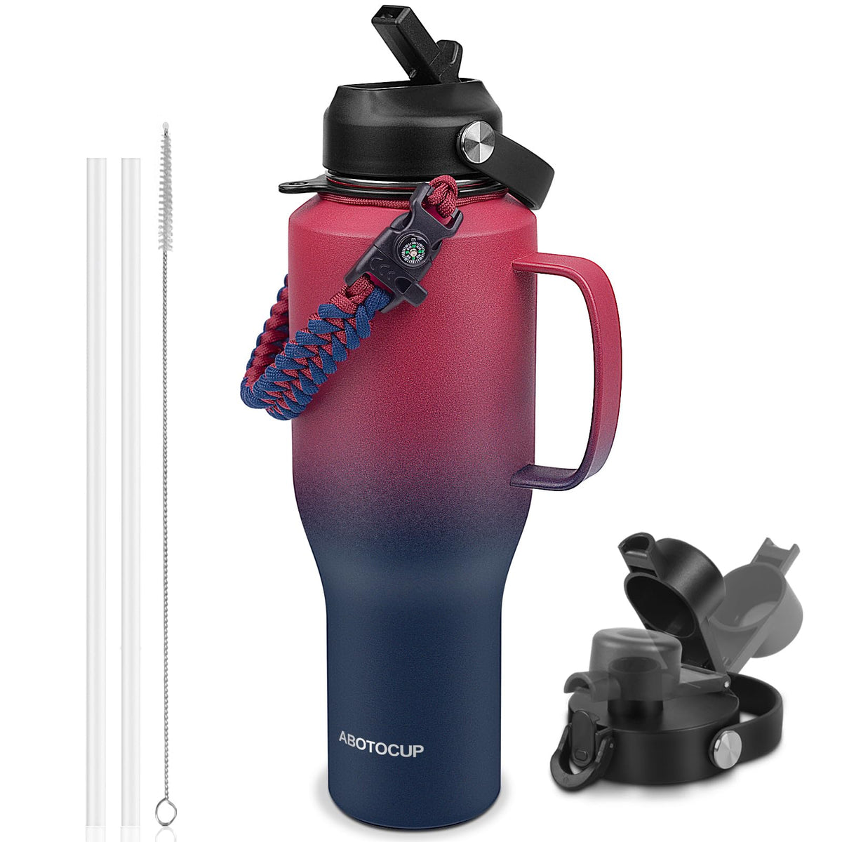 Water Bottle 40oz (Red Blue / 40 Ounces)