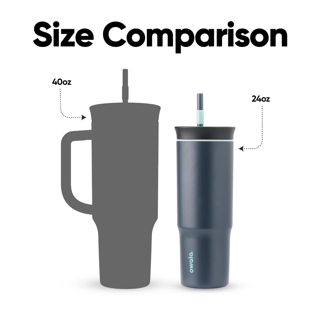 Tumbler Stainless Steel Water Bottle 24 oz Foggy Tide (Foggy Tide / 24 Ounces (Pack of 1))