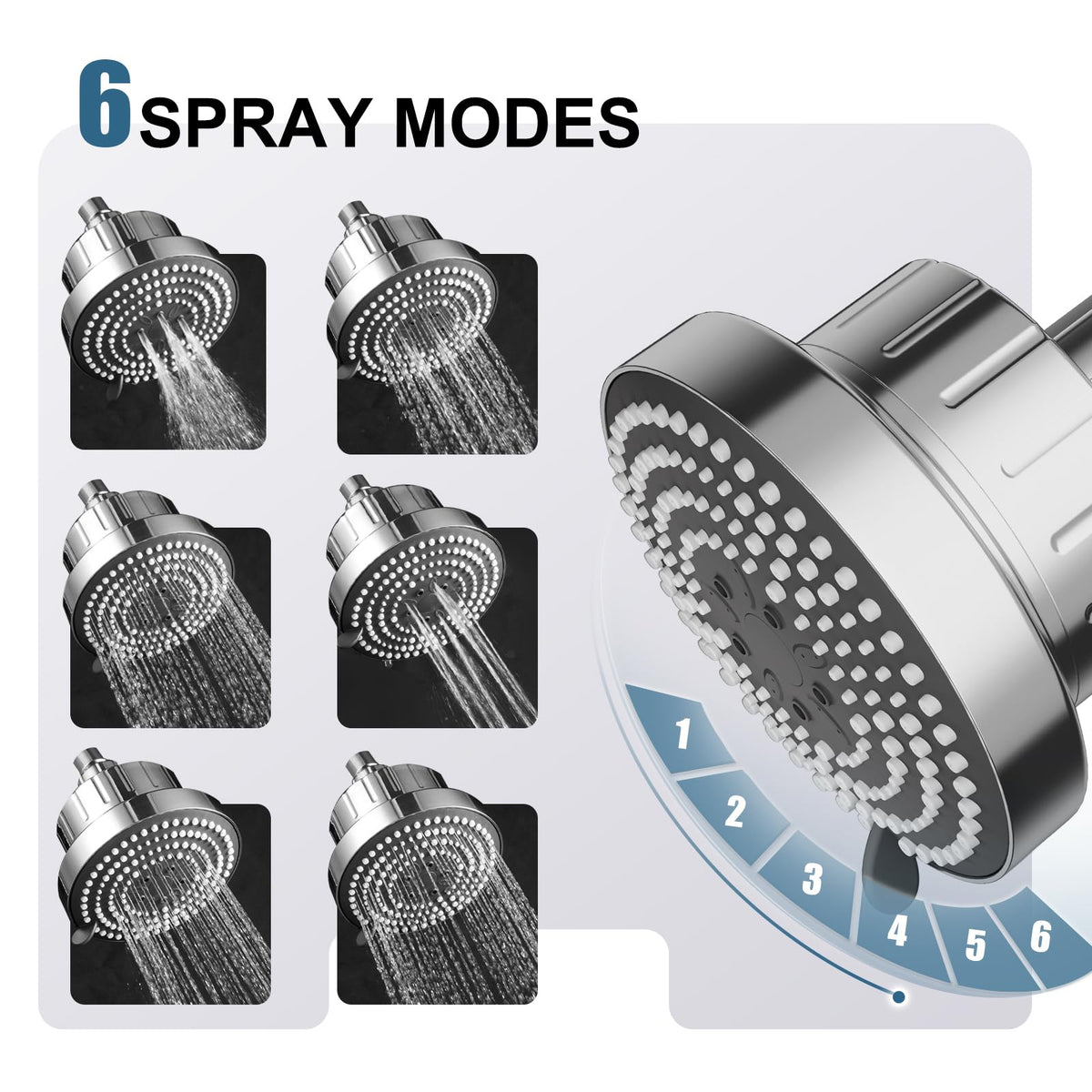 Filtered Shower Head (Chrome)