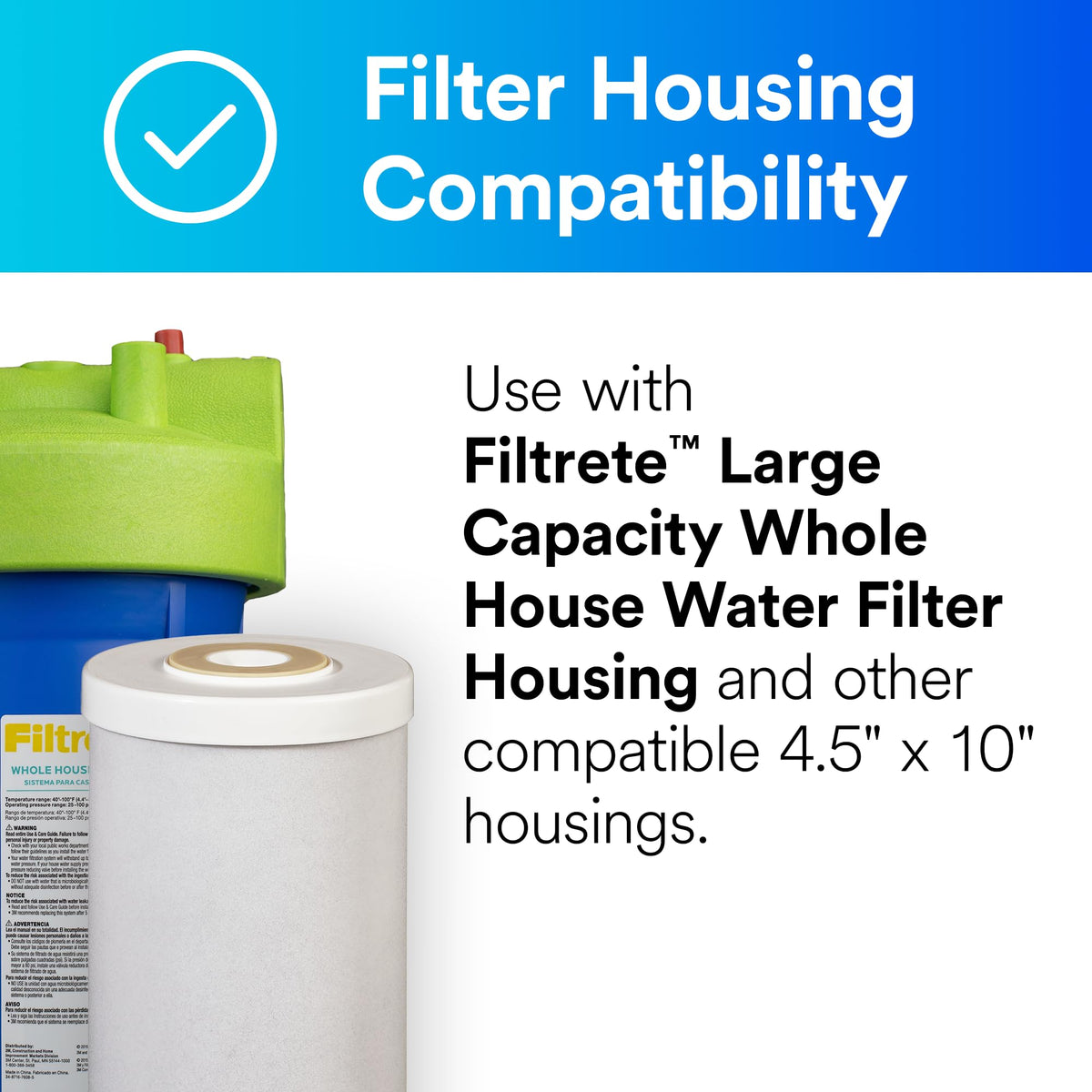 Large Capacity Carbon Whole House Filter 4WH (1 Count (Pack of 1))