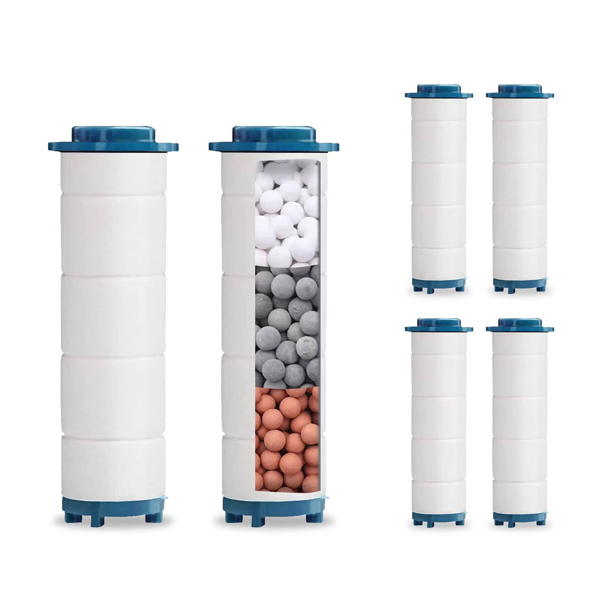 Spray Shower Head Filter with Mineral Beads (2.95 x 0.87 inches)