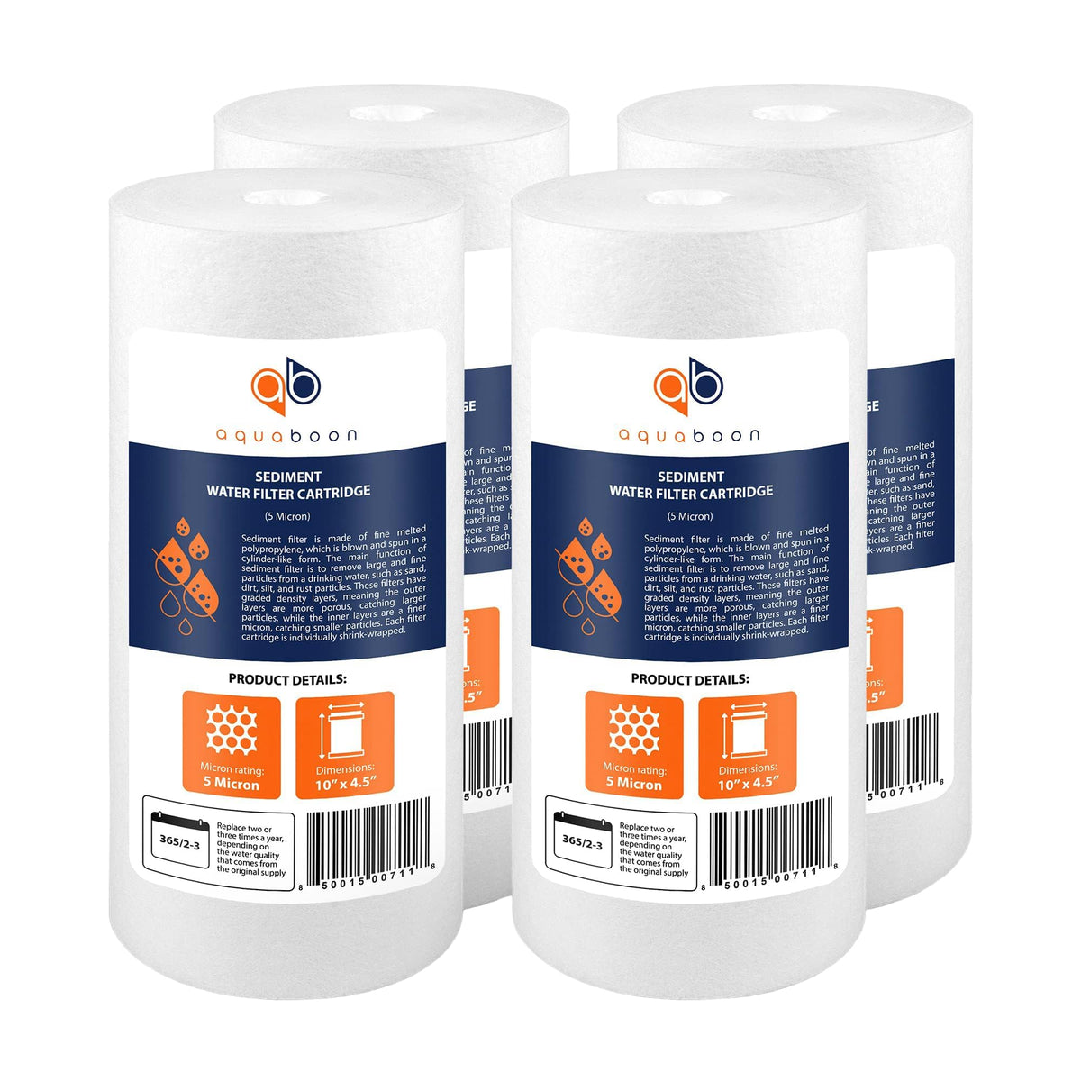 5 Micron 10 x 4.5 Sediment Water Filter Replacement