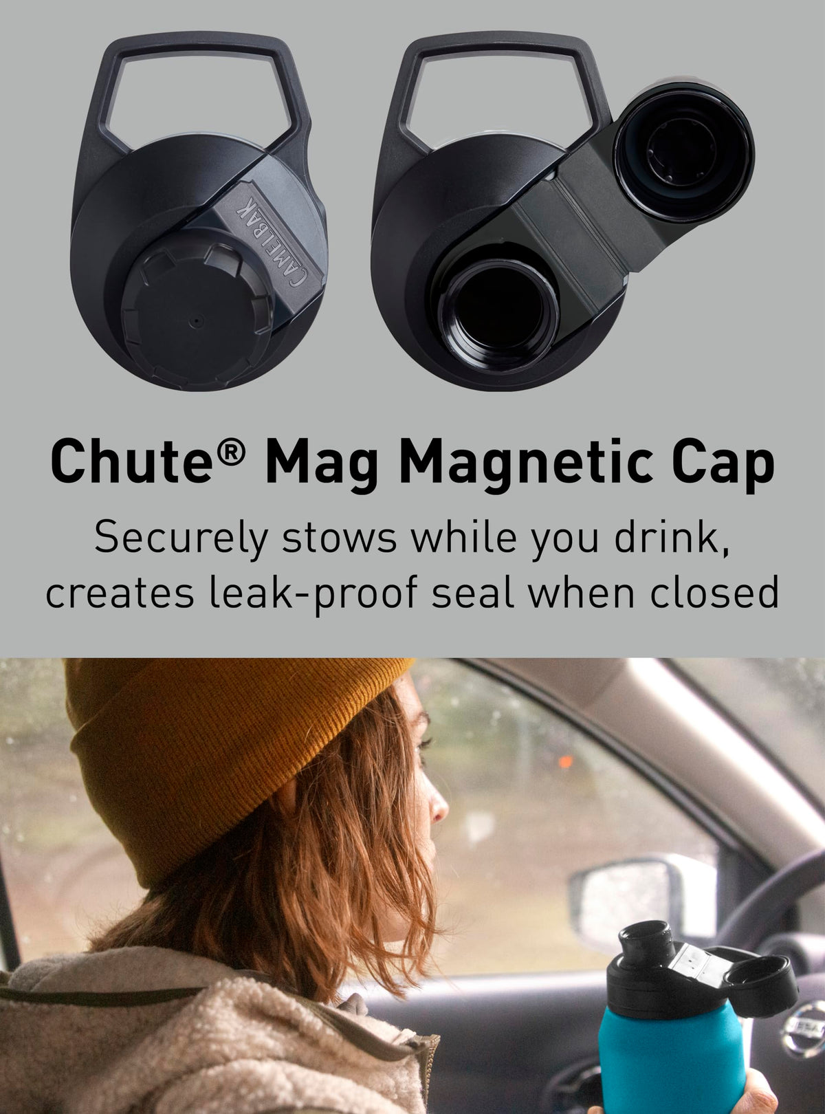 Chute Mag Stainless Steel Water Bottle 25oz (25 Ounces / Navy)
