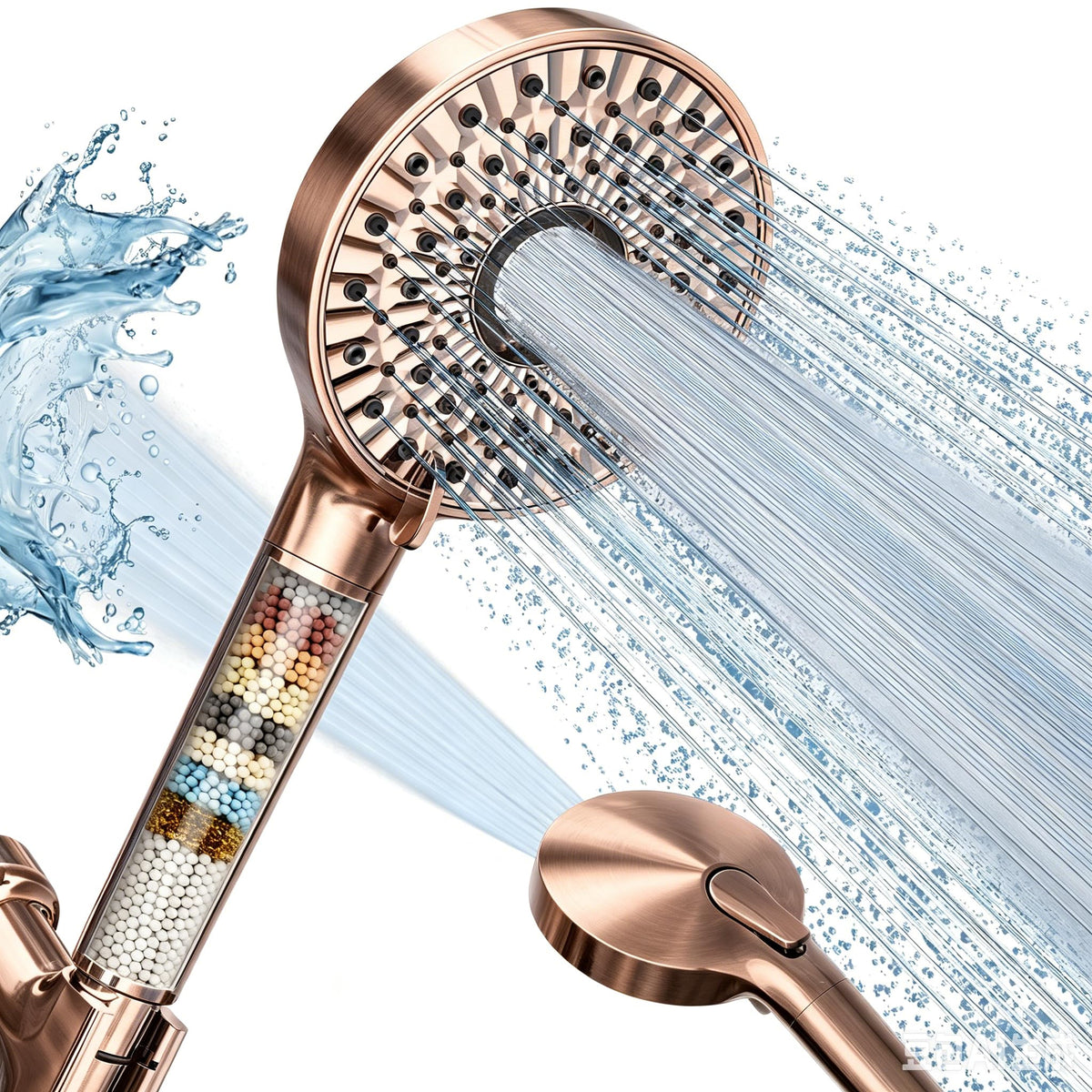 Shower Head with Handheld (Brushed Copper)