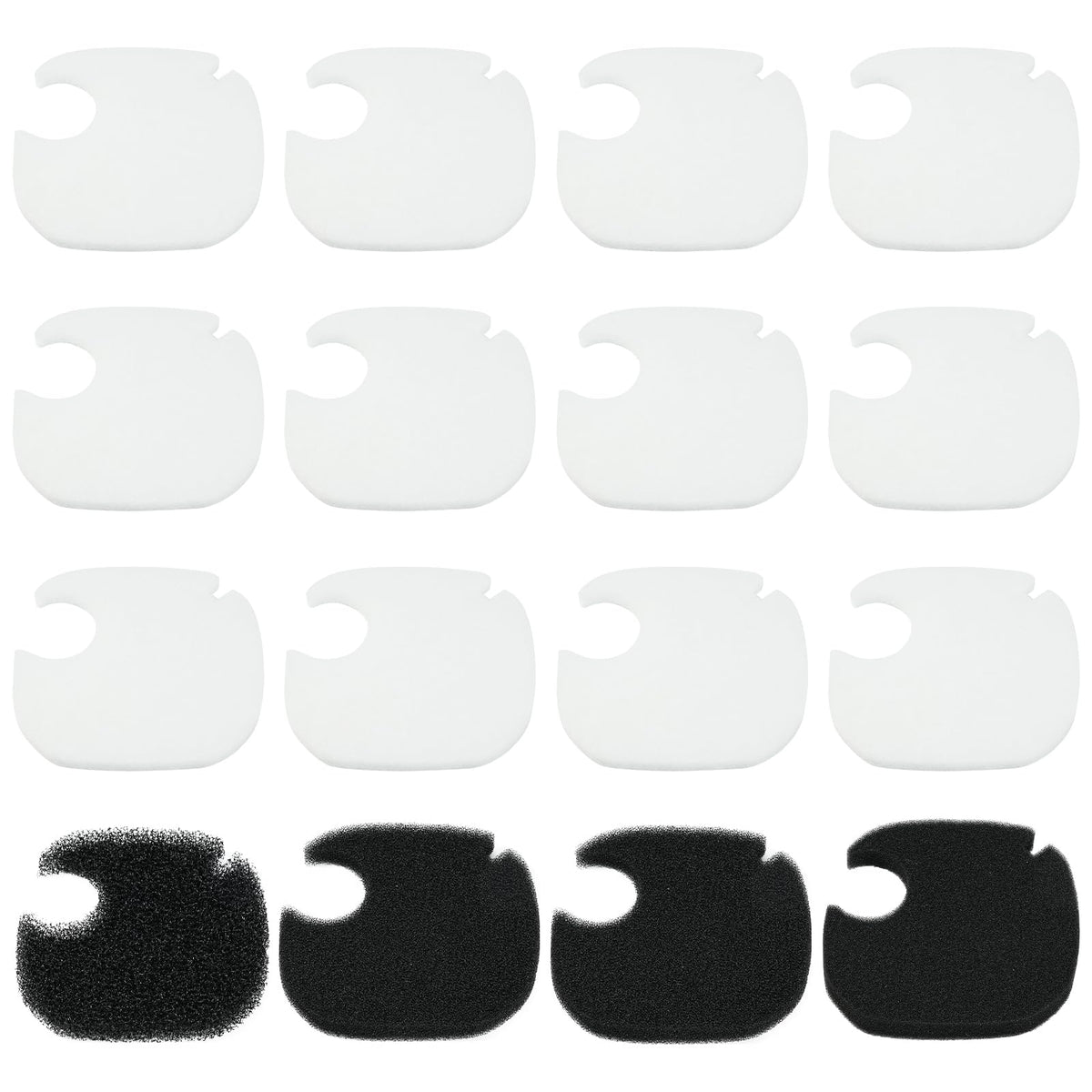 16 pcs Replacement Canister Filter Pads Compatible with AMOSIJOY (16 pcs)