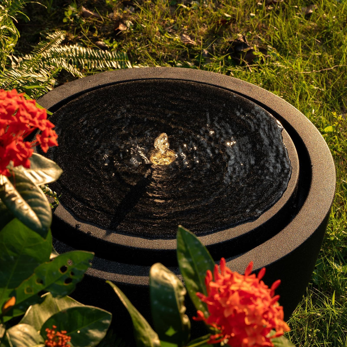 12.60” H Outdoor Water Fountain Made with Eco (12.60")