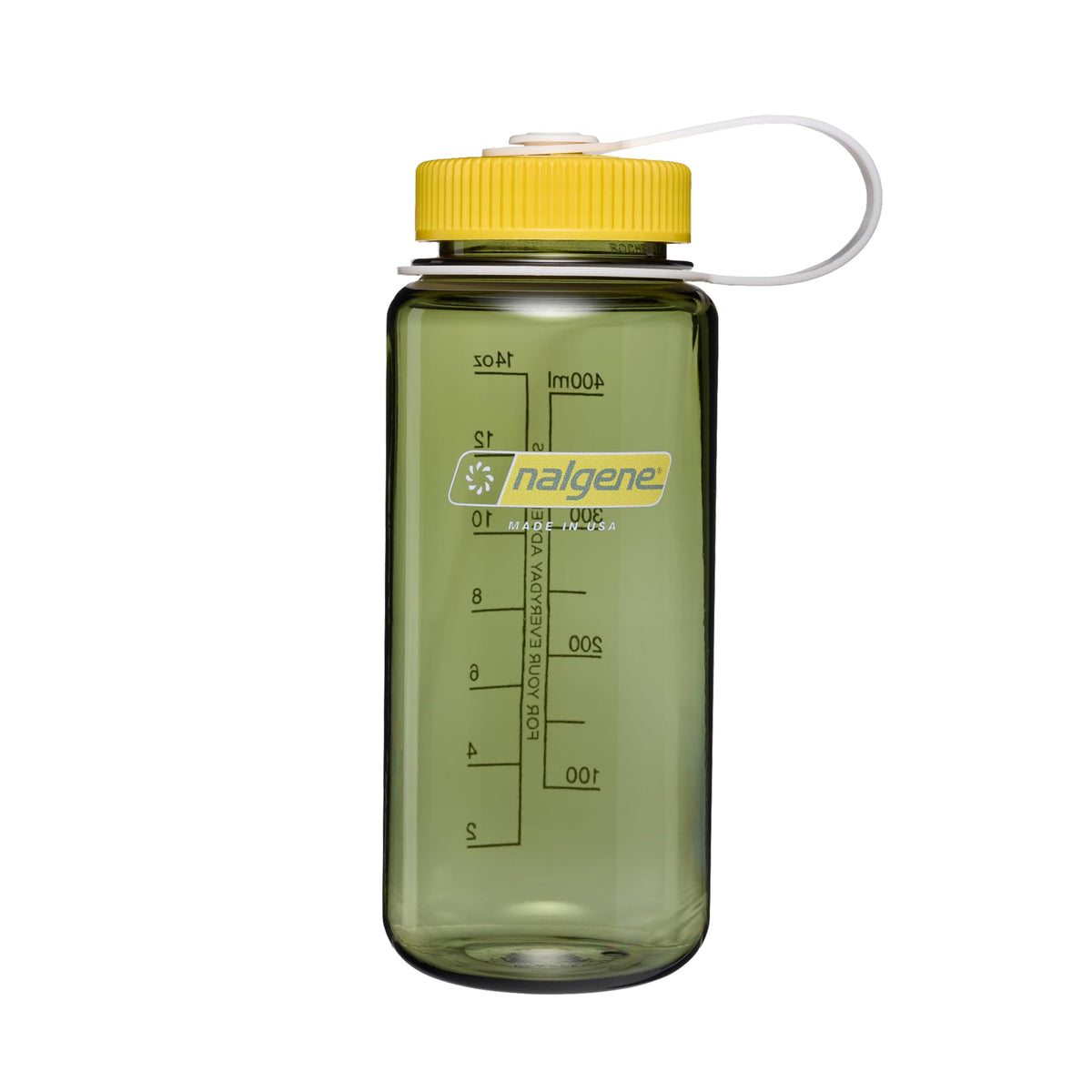 16 oz Wide Mouth Water Bottle (Oil Green w/Freesia / 16 Ounces)
