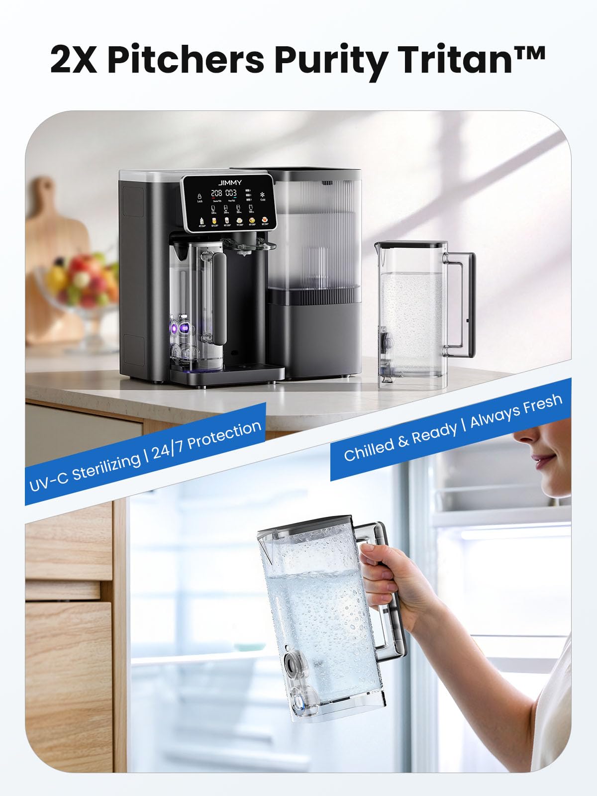 R9 Pro Countertop Reverse Osmosis Water Filter (Gray)