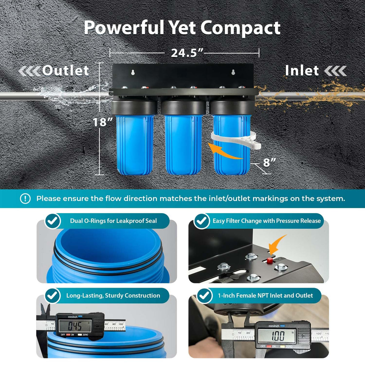 WGB31BM Iron Manganese Whole House Water Filter System