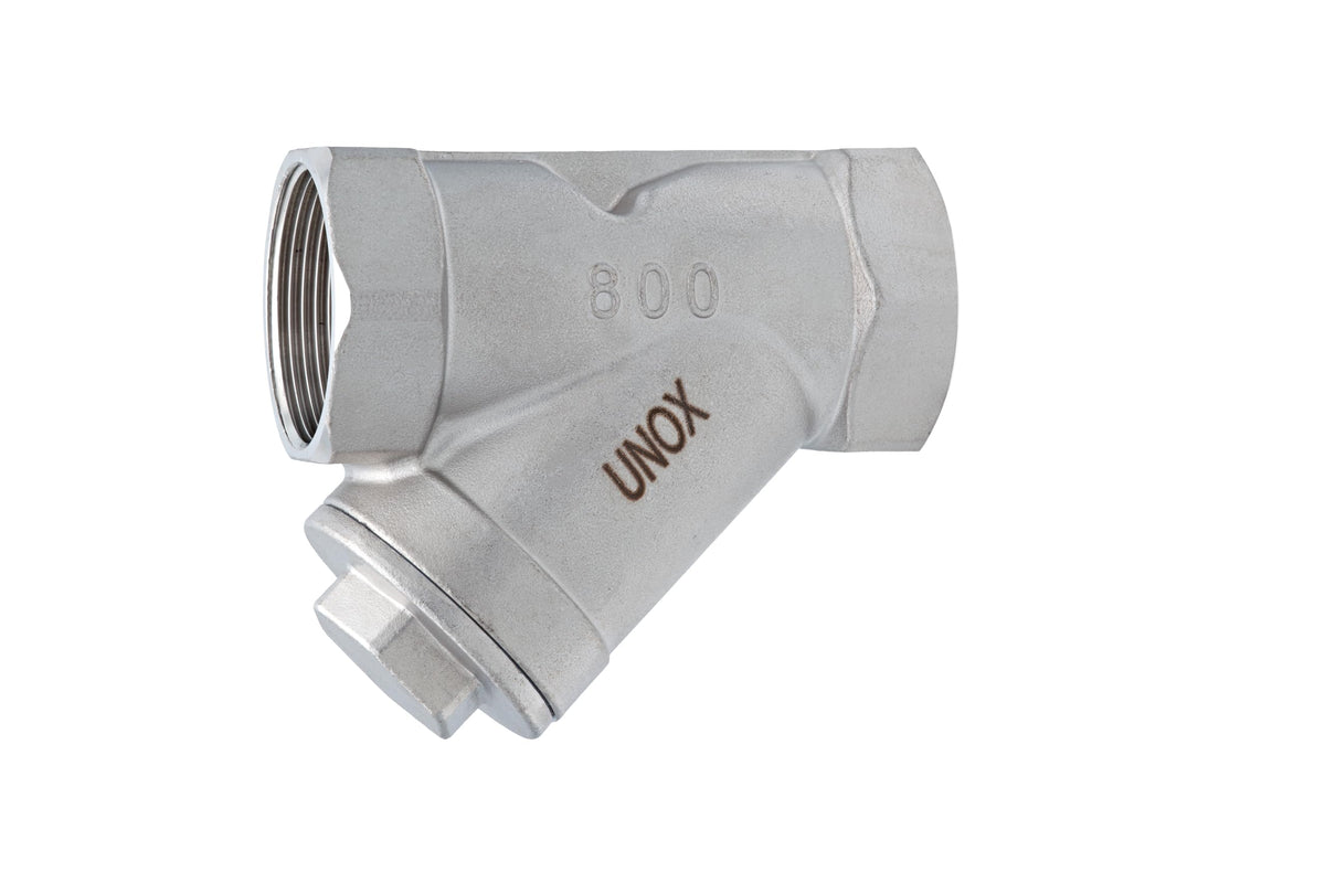 1 1/4" Y-Type Stainless Steel Industrial Strainer - AISI 304 - Water Oil Filter for Plumbing Tools & HVAC Systems, Heavy-Duty Pipeline Protection, PN6/PN10 Rated (1 1/4")