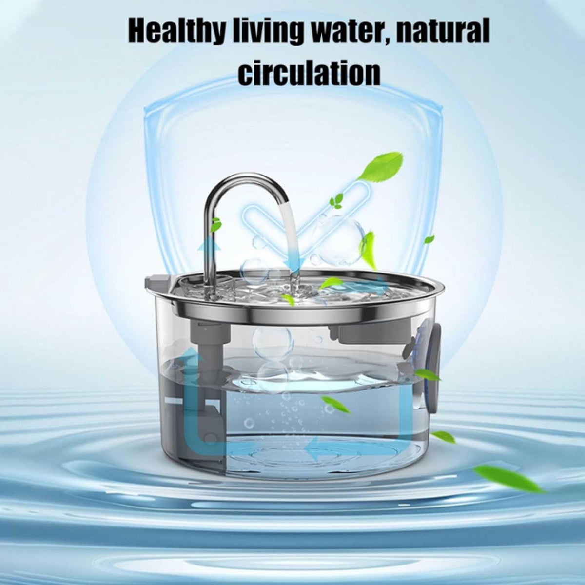 Dog Water Bowl (8+4 Filter Element)