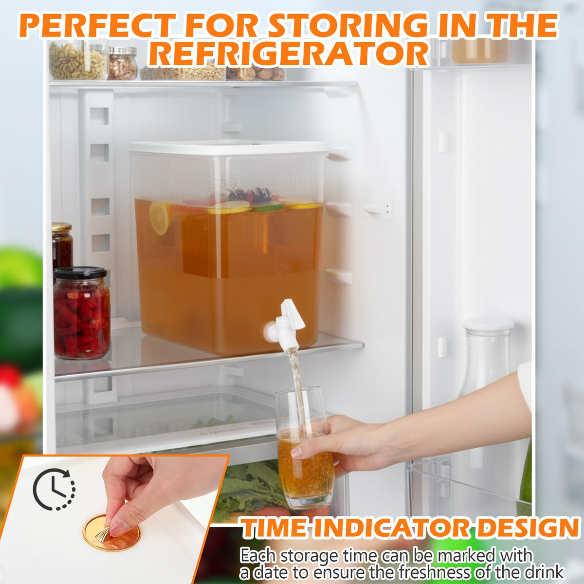 1 Pack Beverage Dispenser with Spigot (2.5 Gallon)
