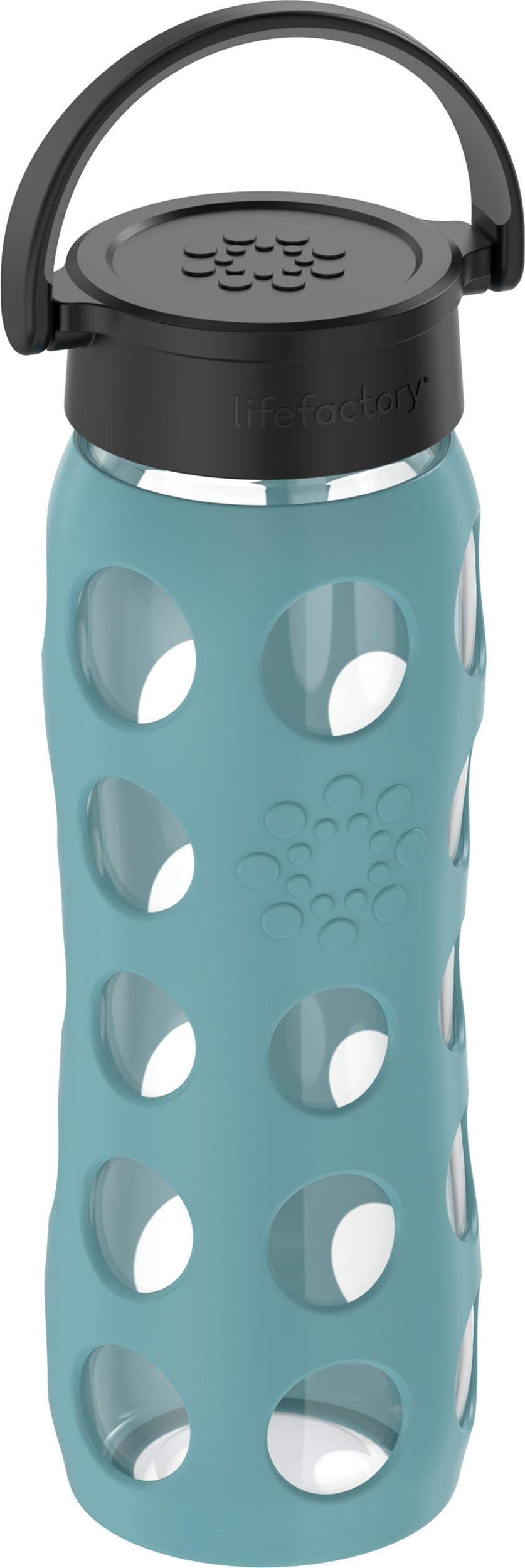 22oz Glass Water Bottle with Classic Chug Cap (650 ml / Aqua Teal)