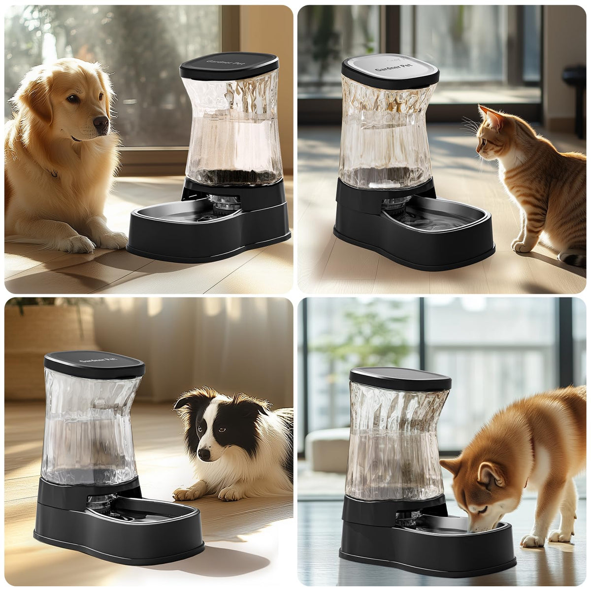 Automatic Dog Water Dispenser (Black / 2.1 Gallon)