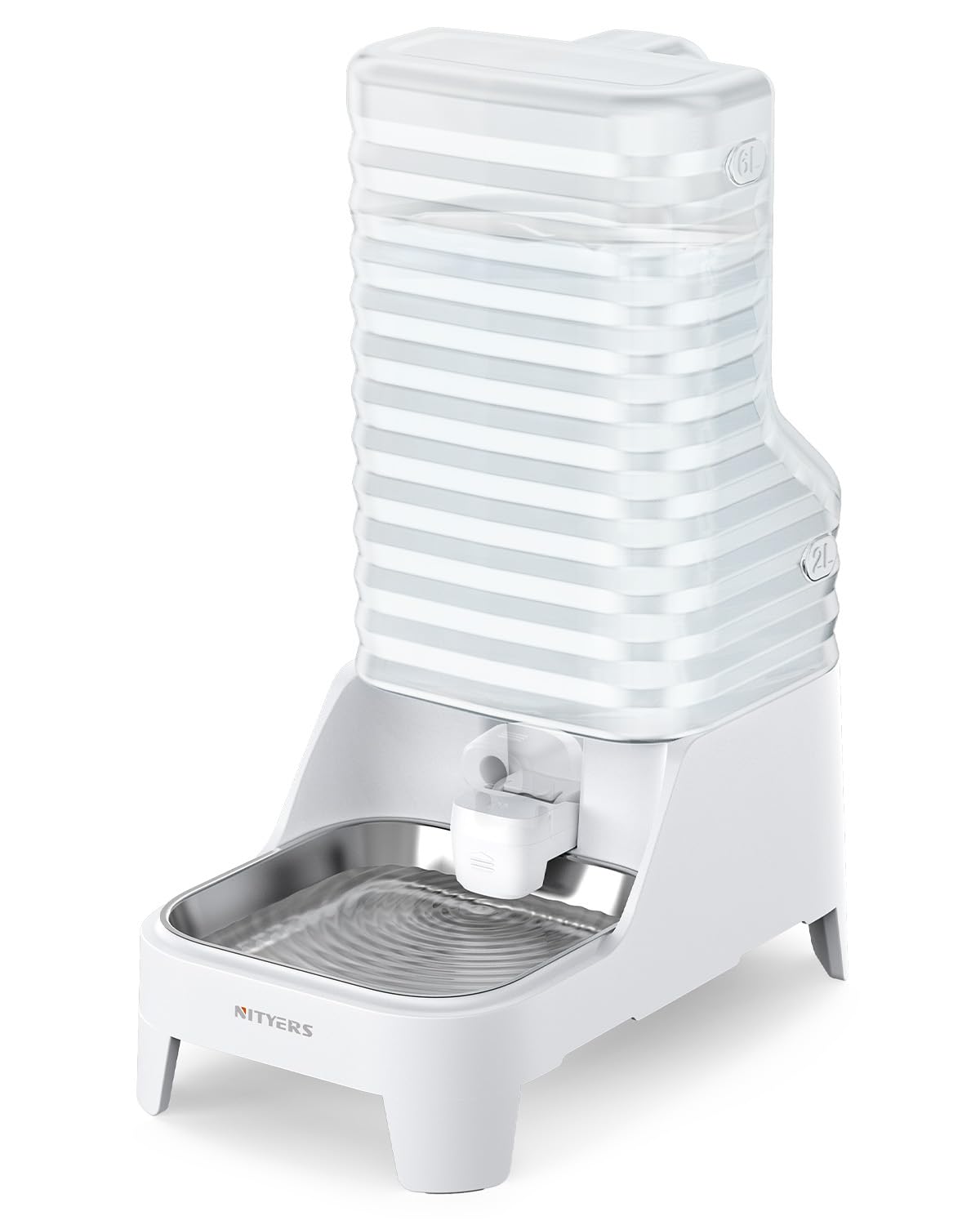 Automatic Dog Water Bowl Dispenser with Patented Faucet