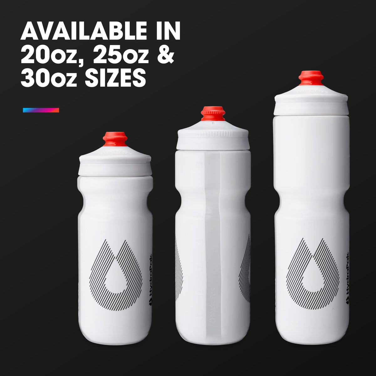 Breakaway Surge Lightweight Bike Water Bottle (White / 20 Ounces (Pack of 2))