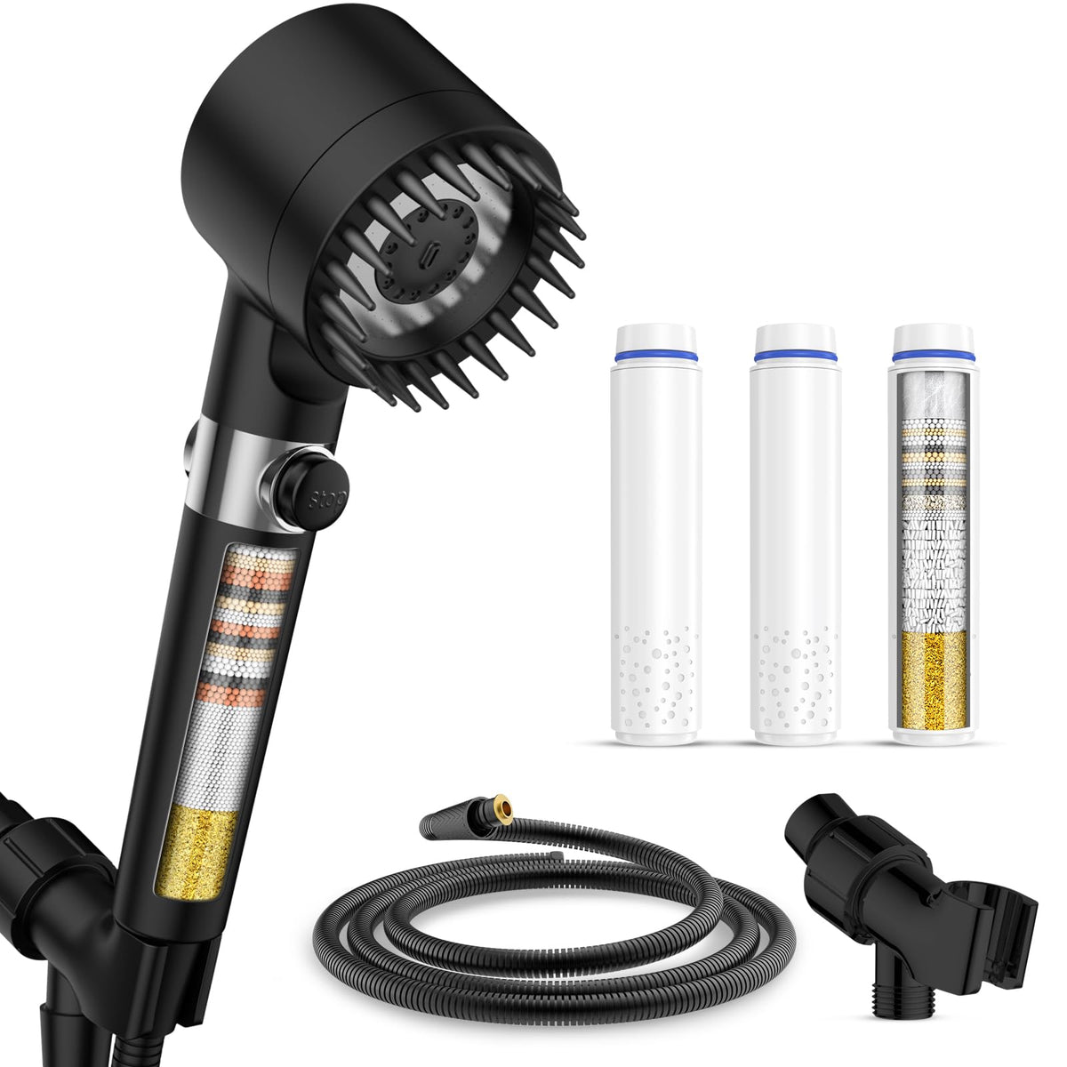 Filtered Shower Head with Handheld
