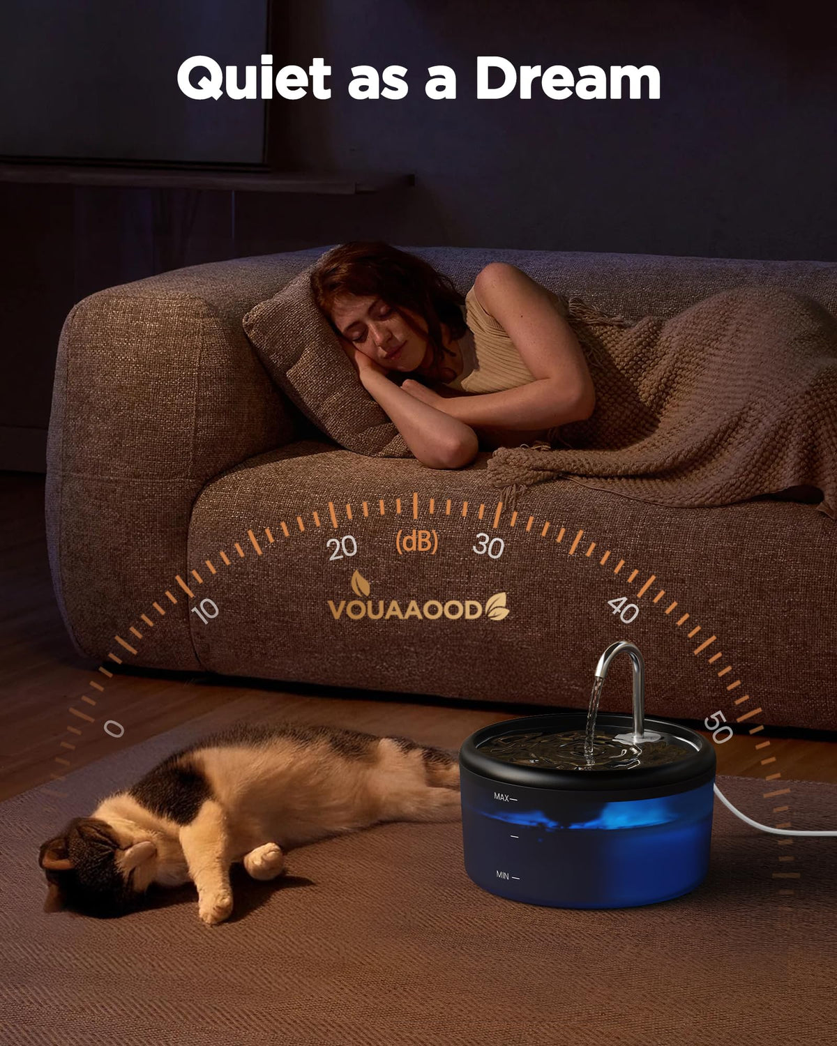 Cat Water Fountain for Cats Inside