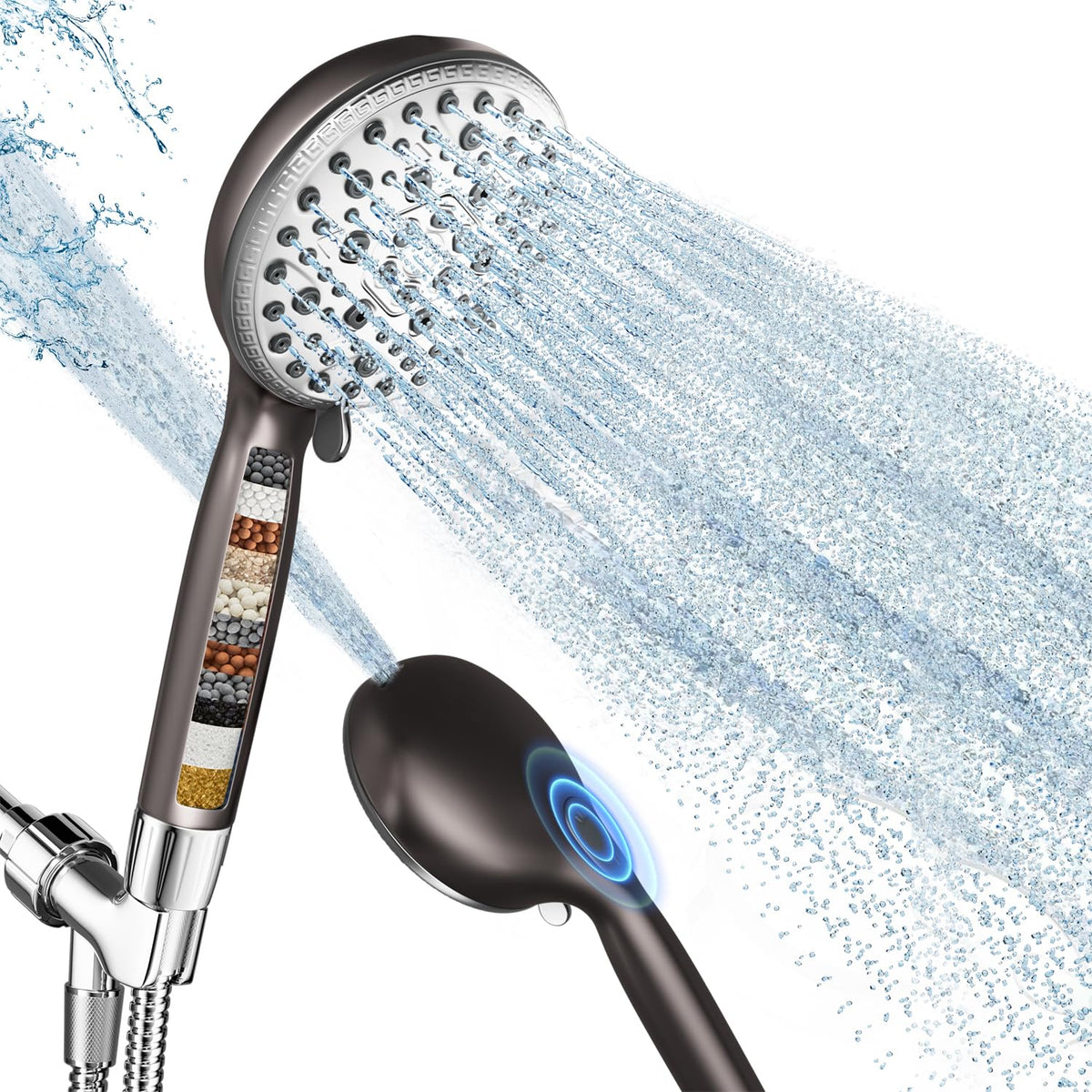Shower Head with Handheld (Gray)
