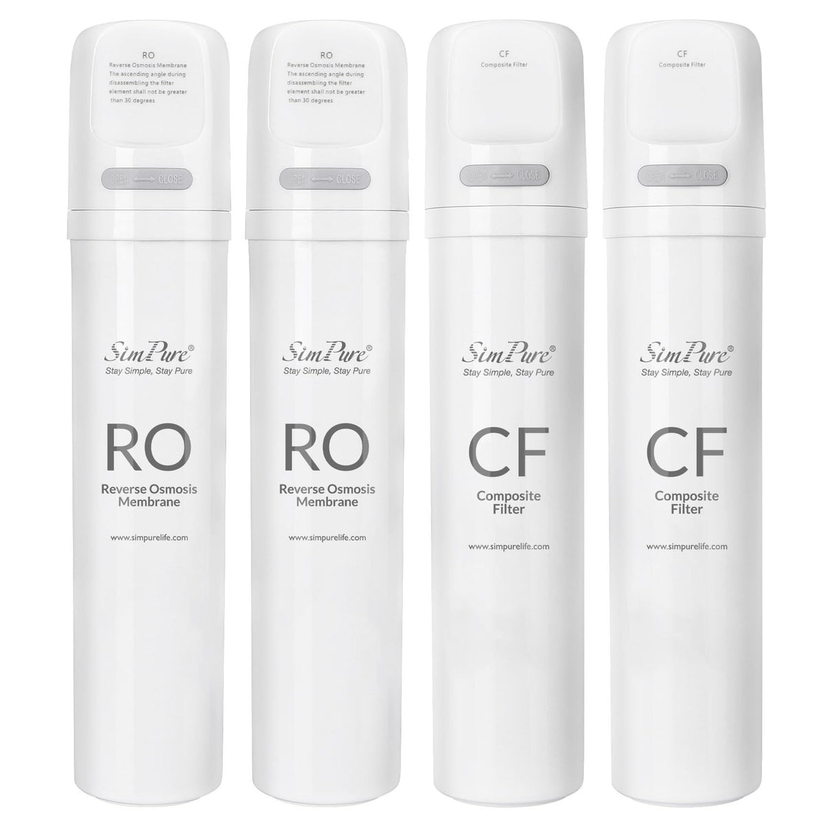 Original SimPure Y7P Series CF+RO Filter Replacement Cartridge (Y7/Y7P-2*CF+2*RO-Filter)