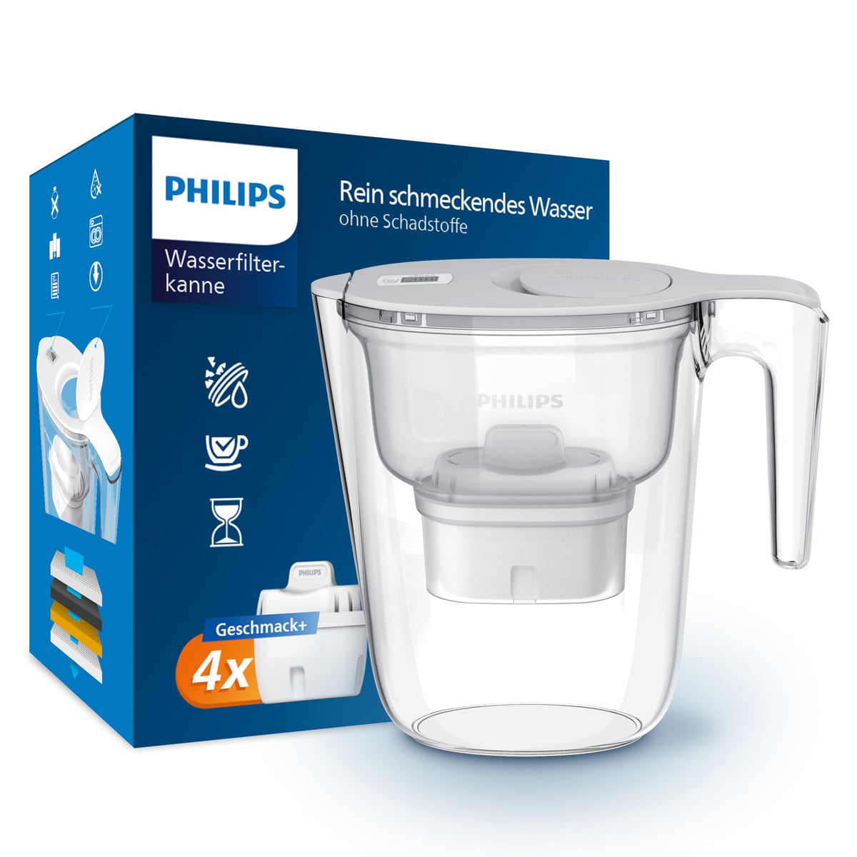 Water Filter Jug +4 Micro X (10-Cup)