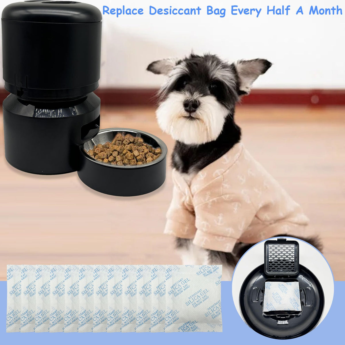 12 Pack Replacement Desiccant Bags for PETLIBRO Automatic Pet Feeders