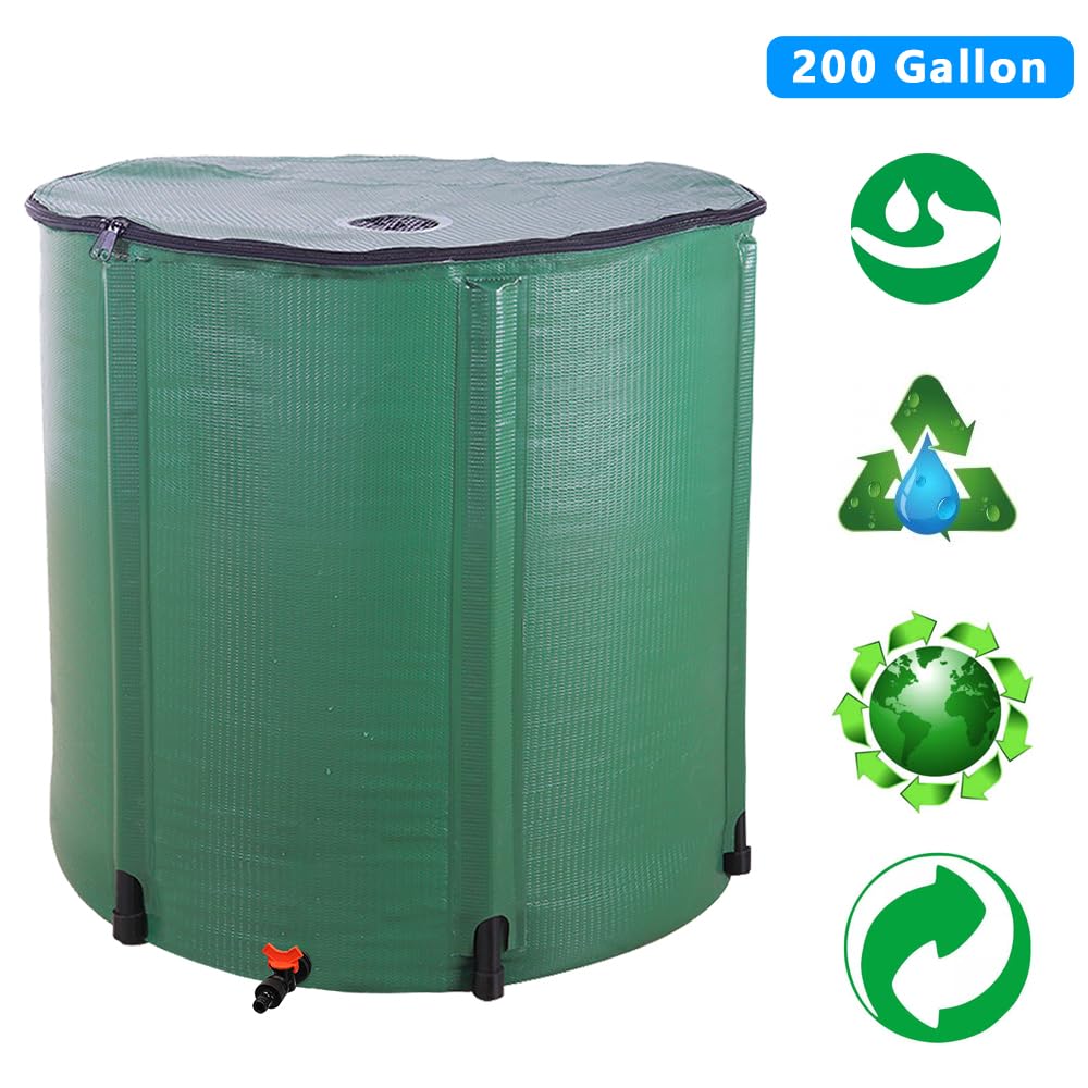 200 Gallon Collapsible Rain Barrel (Green / 200 Gallon)
