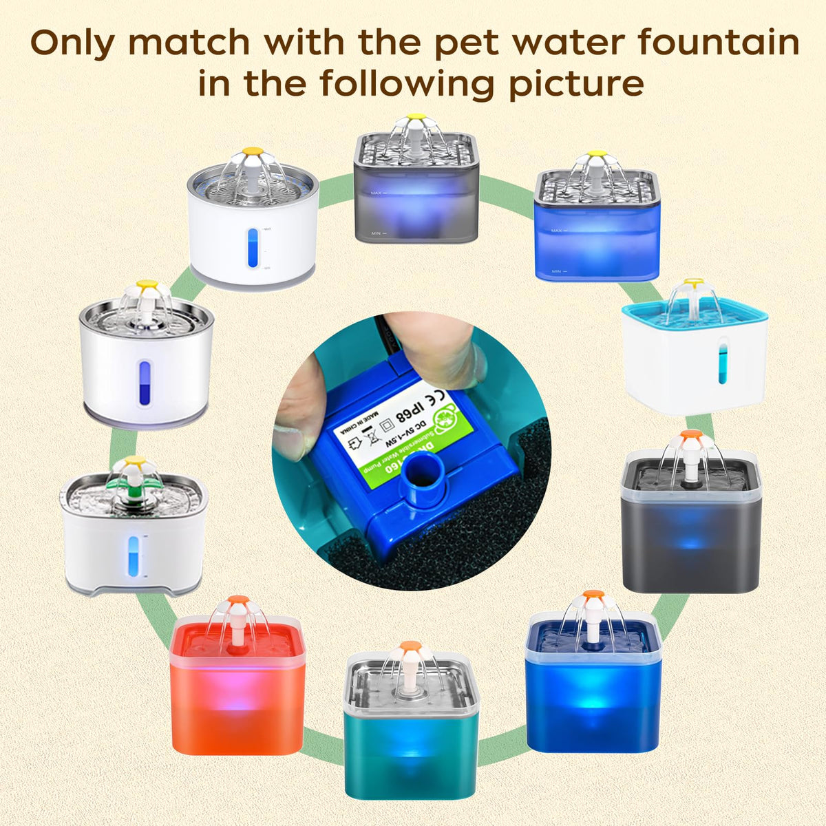 Cat Water Fountain Pump